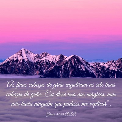 Picture 03 - Gênesis 41:24 BSL - As finas cabeças de grão engoliram as sete boas - Bible Verse Picture