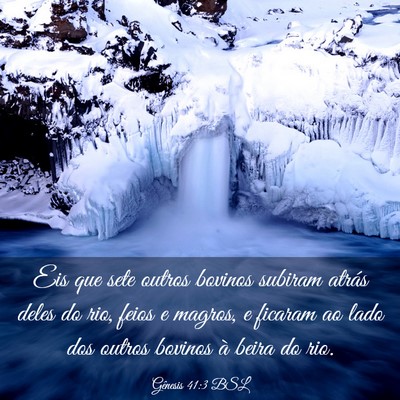 Picture 03 - Gênesis 41:3 BSL - Eis que sete outros bovinos subiram atrás deles - Bible Verse Picture