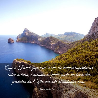 Picture 03 - Gênesis 41:34 BSL - Que o Faraó faça isso, e que ele nomeie - Bible Verse Picture