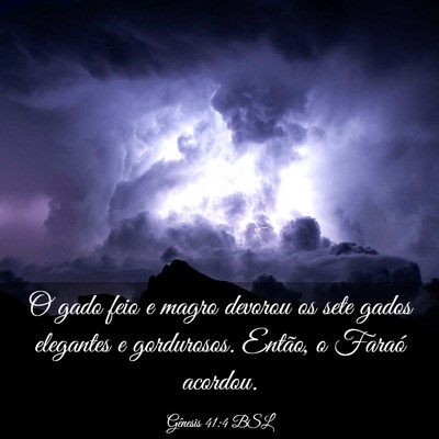 Picture 03 - Gênesis 41:4 BSL - O gado feio e magro devorou os sete gados - Bible Verse Picture