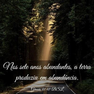 Picture 03 - Gênesis 41:47 BSL - Nos sete anos abundantes, a terra produziu em - Bible Verse Picture