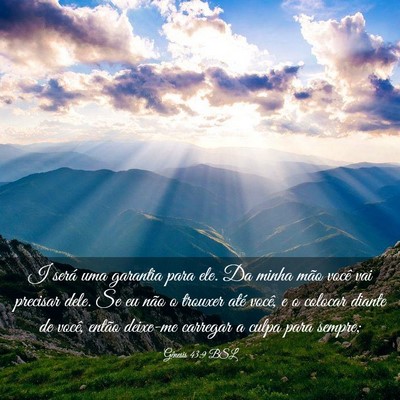 Picture 03 - Gênesis 43:9 BSL - I será uma garantia para ele. Da minha mão - Bible Verse Picture
