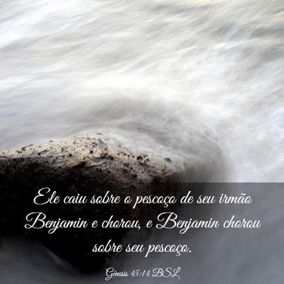 Picture 03 - Gênesis 45:14 BSL - Ele caiu sobre o pescoço de seu irmão Benjamin - Bible Verse Picture
