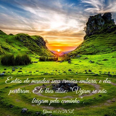 Picture 03 - Gênesis 45:24 BSL - Então ele mandou seus irmãos embora, e eles - Bible Verse Picture
