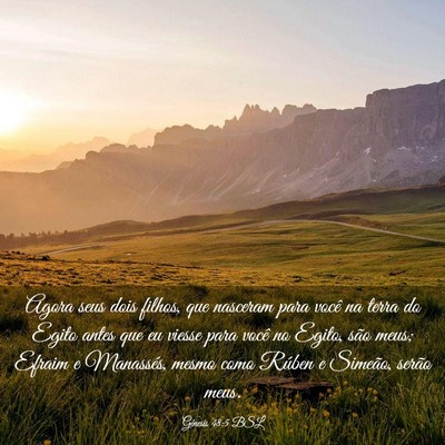 Picture 03 - Gênesis 48:5 BSL - Agora seus dois filhos, que nasceram para você - Bible Verse Picture