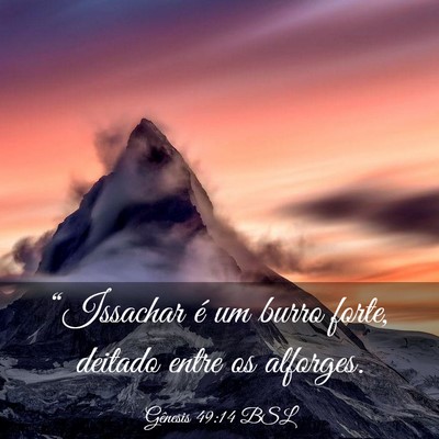 Picture 03 - Gênesis 49:14 BSL - “Issachar é um burro forte, deitado entre os - Bible Verse Picture
