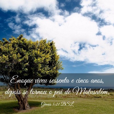 Picture 03 - Gênesis 5:21 BSL - Enoque viveu sessenta e cinco anos, depois se - Bible Verse Picture