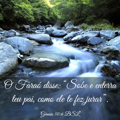 Picture 03 - Gênesis 50:6 BSL - O Faraó disse: “Sobe e enterra teu pai, como - Bible Verse Picture
