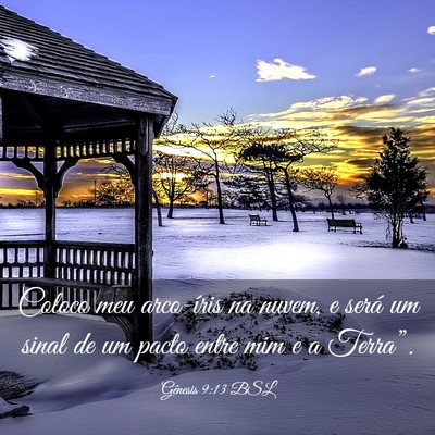 Picture 03 - Gênesis 9:13 BSL - Coloco meu arco-íris na nuvem, e será um sinal - Bible Verse Picture