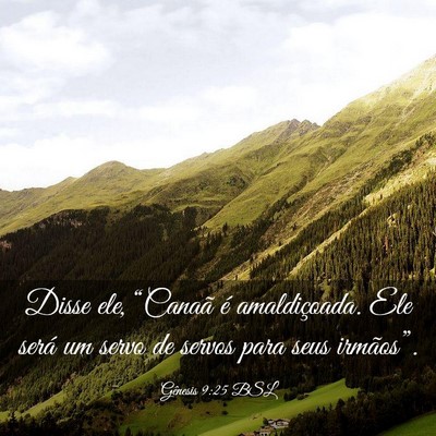 Picture 03 - Gênesis 9:25 BSL - Disse ele, “Canaã é amaldiçoada. Ele será - Bible Verse Picture
