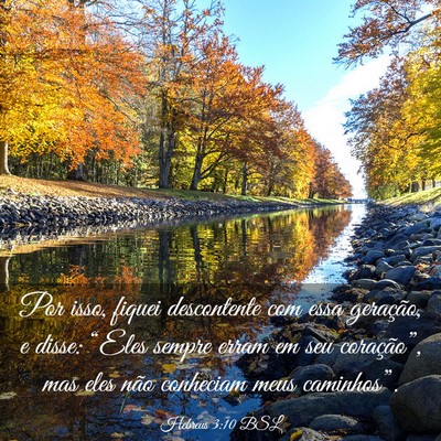Picture 03 - Hebreus 3:10 BSL - Por isso, fiquei descontente com essa geração, - Bible Verse Picture