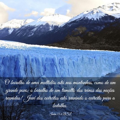 Picture 03 - Isaías 13:4 BSL - O barulho de uma multidão está nas montanhas, - Bible Verse Picture