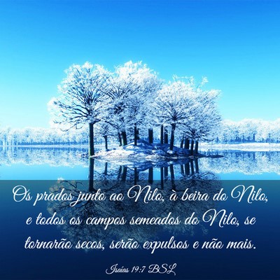 Picture 03 - Isaías 19:7 BSL - Os prados junto ao Nilo, à beira do Nilo, e - Bible Verse Picture