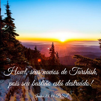 Picture 03 - Isaías 23:14 BSL - Howl, seus navios de Tarshish, pois seu bastião - Bible Verse Picture