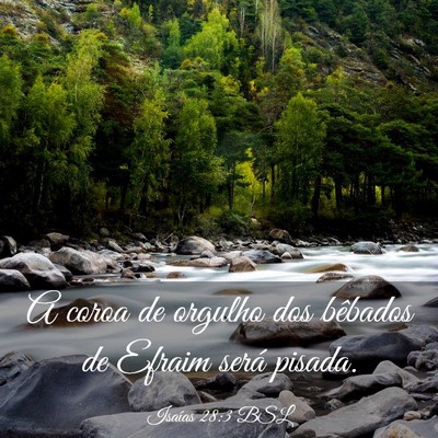 Picture 03 - Isaías 28:3 BSL - A coroa de orgulho dos bêbados de Efraim será - Bible Verse Picture