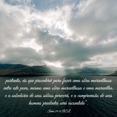 Picture 03 - Isaías 29:14 BSL - portanto, eis que procederei para fazer uma obra - Bible Verse Picture