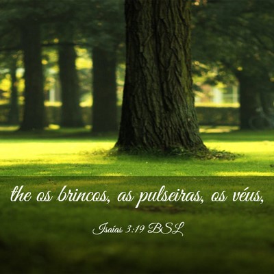 Picture 03 - Isaías 3:19 BSL - the os brincos, as pulseiras, os - Bible Verse Picture