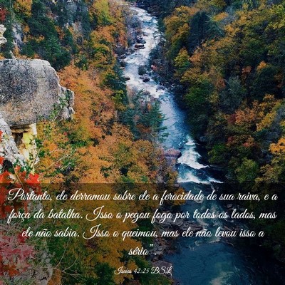Picture 03 - Isaías 42:25 BSL - Portanto, ele derramou sobre ele a ferocidade de - Bible Verse Picture