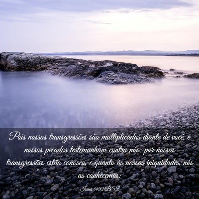 Picture 03 - Isaías 59:12 BSL - Pois nossas transgressões são multiplicadas - Bible Verse Picture