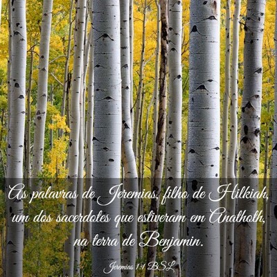 Picture 03 - Jeremias 1:1 BSL - As palavras de Jeremias, filho de Hilkiah, um dos - Bible Verse Picture