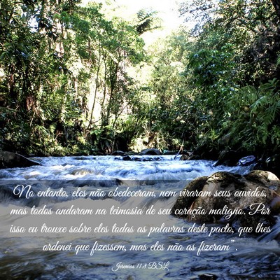 Picture 03 - Jeremias 11:8 BSL - No entanto, eles não obedeceram, nem viraram - Bible Verse Picture