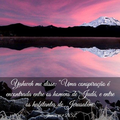 Picture 03 - Jeremias 11:9 BSL - Yahweh me disse: “Uma conspiração é - Bible Verse Picture