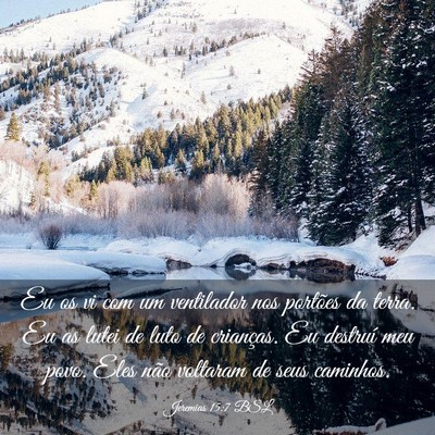 Picture 03 - Jeremias 15:7 BSL - Eu os vi com um ventilador nos portões da terra. - Bible Verse Picture