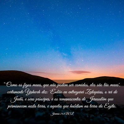 Picture 03 - Jeremias 24:8 BSL - “'Como os figos maus, que não podem ser - Bible Verse Picture