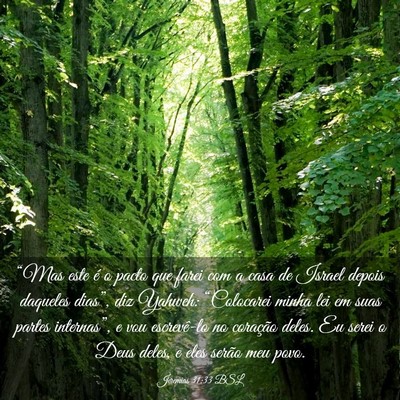 Picture 03 - Jeremias 31:33 BSL - “Mas este é o pacto que farei com a casa de - Bible Verse Picture