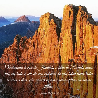 Picture 03 - Jeremias 35:8 BSL - Obedecemos à voz de Jonadab, o filho de Rechab, - Bible Verse Picture