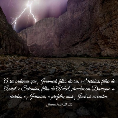 Picture 03 - Jeremias 36:26 BSL - O rei ordenou que Jerameel, filho do rei, e - Bible Verse Picture