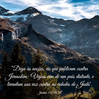 Picture 03 - Jeremias 4:16 BSL - “Diga às nações, eis que publicam contra - Bible Verse Picture