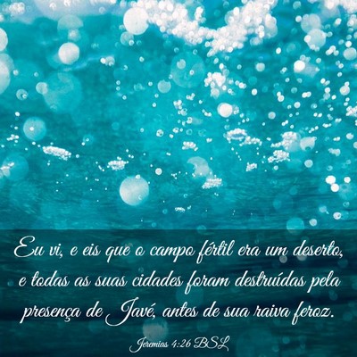 Picture 03 - Jeremias 4:26 BSL - Eu vi, e eis que o campo fértil era um deserto, - Bible Verse Picture