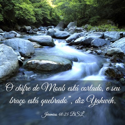 Picture 03 - Jeremias 48:25 BSL - O chifre de Moab está cortado, e seu braço - Bible Verse Picture