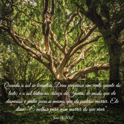 Picture 03 - Jonas 4:8 BSL - Quando o sol se levantou, Deus preparou um vento - Bible Verse Picture
