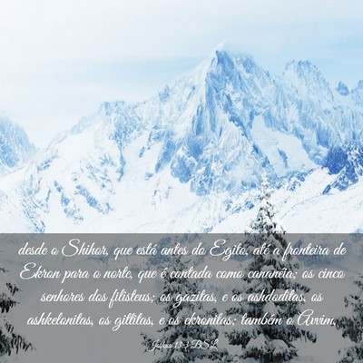 Picture 03 - Joshua 13:3 BSL - desde o Shihor, que está antes do Egito, até a - Bible Verse Picture