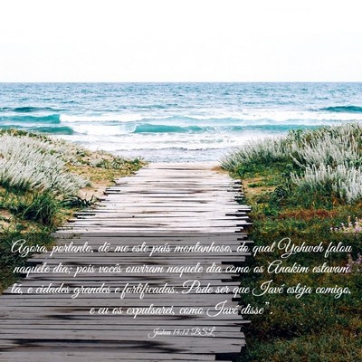 Picture 03 - Joshua 14:12 BSL - Agora, portanto, dê-me este país montanhoso, do - Bible Verse Picture