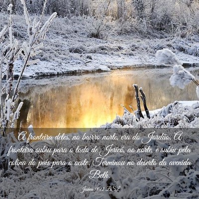 Picture 03 - Joshua 18:12 BSL - A fronteira deles, no bairro norte, era do - Bible Verse Picture