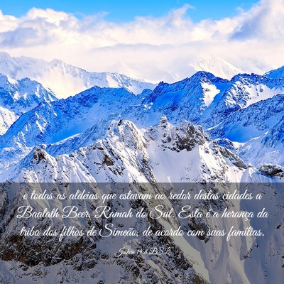 Picture 03 - Joshua 19:8 BSL - e todas as aldeias que estavam ao redor destas - Bible Verse Picture