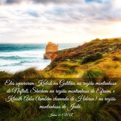 Picture 03 - Joshua 20:7 BSL - Eles separaram Kedesh na Galiléia, na região - Bible Verse Picture