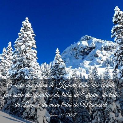 Picture 03 - Joshua 21:5 BSL - O resto dos filhos de Kohath tinha dez cidades - Bible Verse Picture
