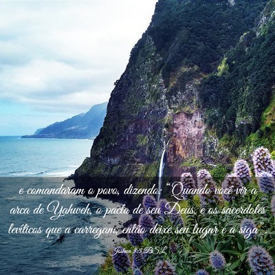 Picture 03 - Joshua 3:3 BSL - e comandaram o povo, dizendo: “Quando você vir - Bible Verse Picture
