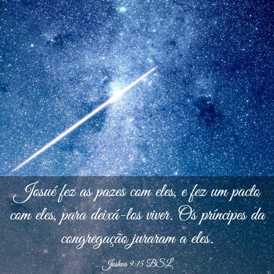 Picture 03 - Joshua 9:15 BSL - Josué fez as pazes com eles, e fez um pacto com - Bible Verse Picture