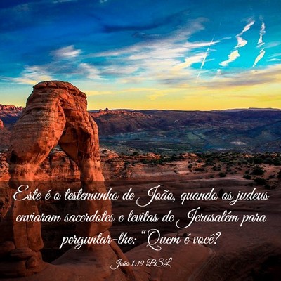 Picture 03 - João 1:19 BSL - Este é o testemunho de João, quando os judeus - Bible Verse Picture