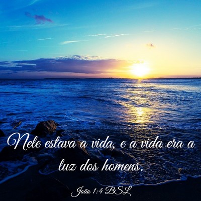 Picture 03 - João 1:4 BSL - Nele estava a vida, e a vida era a luz dos - Bible Verse Picture
