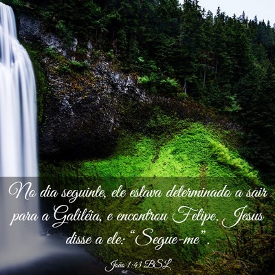Picture 03 - João 1:43 BSL - No dia seguinte, ele estava determinado a sair - Bible Verse Picture