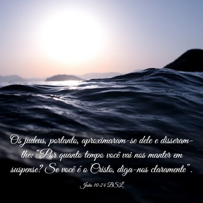 Picture 03 - João 10:24 BSL - Os judeus, portanto, aproximaram-se dele e - Bible Verse Picture
