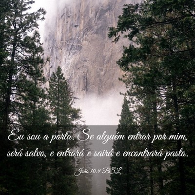 Picture 03 - João 10:9 BSL - Eu sou a porta. Se alguém entrar por mim, será - Bible Verse Picture