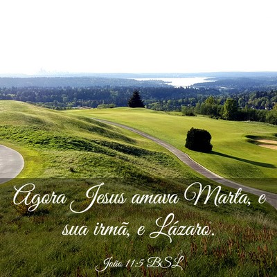 Picture 03 - João 11:5 BSL - Agora Jesus amava Marta, e sua irmã, e - Bible Verse Picture