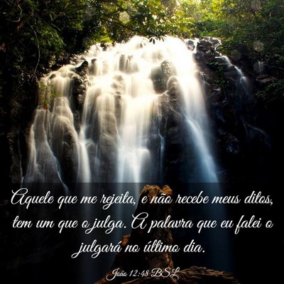 Picture 03 - João 12:48 BSL - Aquele que me rejeita, e não recebe meus ditos, - Bible Verse Picture
